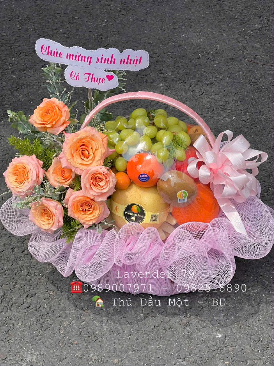 Giỏ trái cây sinh nhật